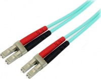 StarTech A50FBLCLC5, 10Gb Aqua Fiber Patch cable LC multi-mode (M) LC multi-mode (M) 5 m fiber optic 50 / 125 micron aqua