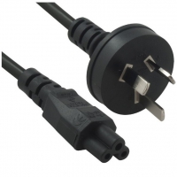 8Ware RC-3084AU-020, Power Cable from 3-Pin AU Male to IEC C5 Female plug in 2m