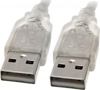 8Ware UC-2003AA, USB 2.0 Cable, Type-A Male to Type-A Female, Length: 3m, Transparent Colour
