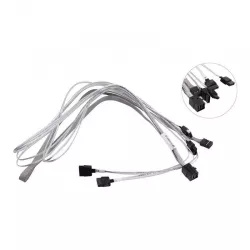 Super-Micro CBL-SAST-0556, SAS3 Cable SFF-8643 (mini SAS HD connector ) to 4 of Serial ATA (SATA) fan-out cable with sideband signals (SFF-8448).7575 Super-Micro CBL-SAST-0556, SAS3 Cable SFF-8643 (mini SAS HD connector ) to 4 of Serial ATA (SATA) fan-out cable with sideband signals (SFF-8448).7575