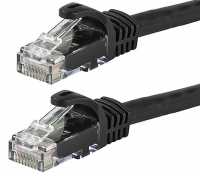 Astrotek AT-RJ45BLKU6-05M, CAT6 Cable, Black 0.5m, RJ45 Ethernet Network LAN UTP Patch Cord 26AWG