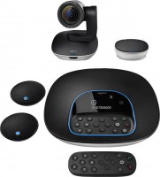 Logitech 960001054, Group Video Conferncing System For Mid/Large-Sized Meeting Rooms, Includes: Camera, Speakerphone, Hub, Remote