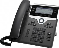 Cisco CP-7841-K9=, UC IP PHONE 7841, SIP, SRTP - 4 Lines, Multiple VoIP Protocol Support, Integrated Ethernet Switch, 2 x Ethernet 10Base-T/100Base-TX/1000Base-T, LCD Display