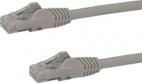 StarTech N6PATC1MGR, 1m Gray Gigabit Snagless RJ45 UTP Cat6 Patch Cable - 1 m Patch Cord - Ethernet Patch Cable - RJ45 Male to Male Cat 6 Cable, 1 Year