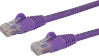 StarTech N6PATC50CMPL, 0.5m Purple Cat6 Ethernet Patch Cable with Snagless RJ45 Connectors, 1 Year