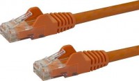 StarTech N6PATC50CMOR, 0.5m Orange Cat6 Ethernet Patch Cable with Snagless RJ45 Connectors, 1 Year