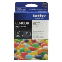 Brother LC-40BK, Black Ink Cartridge- DCP-J525W/J725DW/J925DW, MFC-J430W/J432W/J625DW/J825DW- up to 300 pages