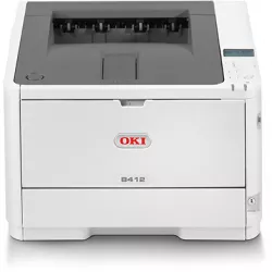 OKI B412DN, Mono A4 33ppm Printer with Network and Duplex, 33ppm Mono, 1200x1200dpi Resolution, Optional Wireless Interface, Google Cloud Printing, Ap OKI B412DN, Mono A4 33ppm Printer with Network and Duplex, 33ppm Mono, 1200x1200dpi Resolution, Optional Wireless Interface, Google Cloud Printing, Ap