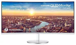 Samsung 34'', 3440x1440, (21:09), 4ms, Q-Dot, 100Hz, 2x Thunderbolt 3, Dp, Hdmi, Usb Hub, Freesync, Has, Speaker, Vesa, 3 Years Samsung 34'', 3440x1440, (21:09), 4ms, Q-Dot, 100Hz, 2x Thunderbolt 3, Dp, Hdmi, Usb Hub, Freesync, Has, Speaker, Vesa, 3 Years