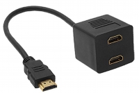 Astrotek AT-HDMI-TO-HDMIX2, HDMI Splitter Cable, v1.4 Male to 2x Female Amplifier Duplicator Full HD 3D