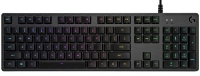 Logitech 920-008949, G512 Carbon RGB Mechanical Gaming Keyboard, GX Blue Switch, Full Keyboard, USB 2.0 Connection (6ft Cable), USB Pass-Through, 70M Keystroke Rating, Dedicated Gaming Features
