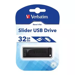 Verbatim USB2.0 Store n Go Slider 32GB Black Verbatim USB2.0 Store n Go Slider 32GB Black