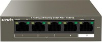 Tenda TEG1105P-4-63W, Basic switching RJ-45 Ethernet ports type: Gigabit Ethernet (10/100/1000), Basic switching RJ-45 Ethernet ports quantity: 5