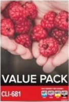 Canon CLI681VP, Value Pack, Inkjet Cartridges, Black, Cyan, Magenta, Yellow,