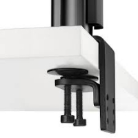 Atdec AWM-FF-B, Desk F Clamp, Black, For use with the 135mm, 460mm and 750mm Posts, Aluminium and Steel Material, 10 Years