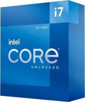 Intel BX8071512700K, Core I7 12700K, LGA 1700 Socket, 12 Cores, 20 Threads, Base Speed: 3.6GHz, Turbo: 5.0GHz, Cache: 25MB, TDP: 125W,
