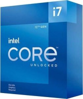 Intel BX8071512700KF, Core I7 12700KF, LGA 1700 Socket, 12 Cores, 20 Threads, Base: 3.6GHz, Turbo: 5GHz, Cache: 25MB, TDP: 125W