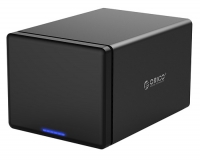 Orico NS500U3, 5 Bay USB3.0 Hard Drive Enclosure, Black, Aluminium Alloy + ABS, Supported Capacity up to 50TB, 10TB Single Disk, USB3.0 Port, 5Gbps UASP, Power Supply: 12V6.5A, Dimensions: 136 x 224 x 160mm, Blue LED Indicator, Black, 1 Year