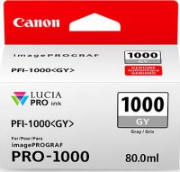 Canon PFI1000GY, Grey Ink Tank for Imageprograf PRO-1000 80ML