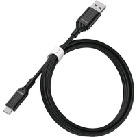 OtterBox 78-52659, USB-C to USB-A Cable, Length: 2m, Black, 1 Year Warranty