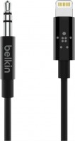 Belkin AV10172BT03-BLK,  Audio Cable With Lightning Connector, 3.5mm, 1 Year Warranty