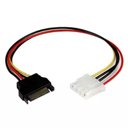 Startech LP4SATAFM12, 12in SATA to Molex LP4 Power Cable Adapter F/M - SATA to LP4 Power Adapter - SATA Female to Molex Male Power Cable - 12 inch, 1 Year Startech LP4SATAFM12, 12in SATA to Molex LP4 Power Cable Adapter F/M - SATA to LP4 Power Adapter - SATA Female to Molex Male Power Cable - 12 inch, 1 Year