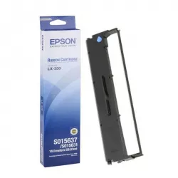 Epson C13S015637, LX-350 Black Ribbon Cartridge - Ink Yield: 4 Million Characters, 1 Year Epson C13S015637, LX-350 Black Ribbon Cartridge - Ink Yield: 4 Million Characters, 1 Year