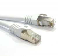 Astrotek AT-RJ45GRF6A-5M CAT6A Shielded Cable, Grey/White, 5m, RJ45 Ethernet Network LAN S/FTP LSZH Cord 26AWG