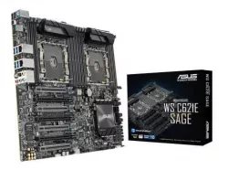 Asus WS C621E SAGE, LGA 3647 EEB Motherboard, C621 Chipset, Dual Socket P LGA-3647 for Intel Xeon Scalable CPU(205W), 12x DIMM Max. 768GB DDR4 2666/2400 MHz RDIMM, LR-DIMM Memory, 3 x PCIe 3.0 x16 (x1 Asus WS C621E SAGE, LGA 3647 EEB Motherboard, C621 Chipset, Dual Socket P LGA-3647 for Intel Xeon Scalable CPU(205W), 12x DIMM Max. 768GB DDR4 2666/2400 MHz RDIMM, LR-DIMM Memory, 3 x PCIe 3.0 x16 (x1