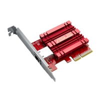 Asus Xg-C100C 10G Network Adapter Pci-E X4 Card With Single Rj-45 Port And Built-In Qos For Use With Windows 10/8.1/8/7 And Linux Kernel
