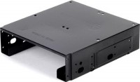 SilverStone SST-SDP10B, 5.25" to 3.5" Drive Bay Bracket, Black,