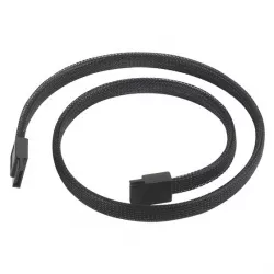 SilverStone SST-CP07, SATA ? CABLE-180?TO 180?, Sleeved Cable with Locking Latch, 500mm, 1 Year SilverStone SST-CP07, SATA ? CABLE-180?TO 180?, Sleeved Cable with Locking Latch, 500mm, 1 Year