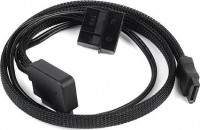 SilverStone SST-CP10 Sleeved Slim-SATA to SATA Adapter, Black