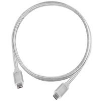 SilverStone SST-CPU06C-500, CPU06 USB Type-C to Type-C Cable, 50cm, Charcoal, 1 Year