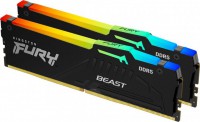 Kingston KF556C36BBEAK2-32, FURY Beast RGB, DIMM, DDR5 32GB(2x16GB), 5600MHz, CL36, 1.25V, Black