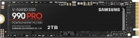 Samsung MZ-V9P2T0BW, 990 Pro, 2TB, M.2 NVMe, PCIe4.0, Read Speed: Up to 7450MB/s, Write Speed: Up to 6900MB/s