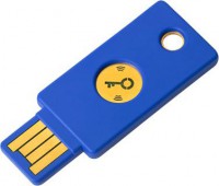 Yubico MSYKY9256, YubiKey 2FA Security Key, NFC, USB-A, Blue, 1 Year Warranty