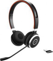 Jabra 6599-839-409 Evolve 65 6 SE UC Headset, Over-the-Head, Stereo, Wireless+Bluetooth, USB-A, Black
