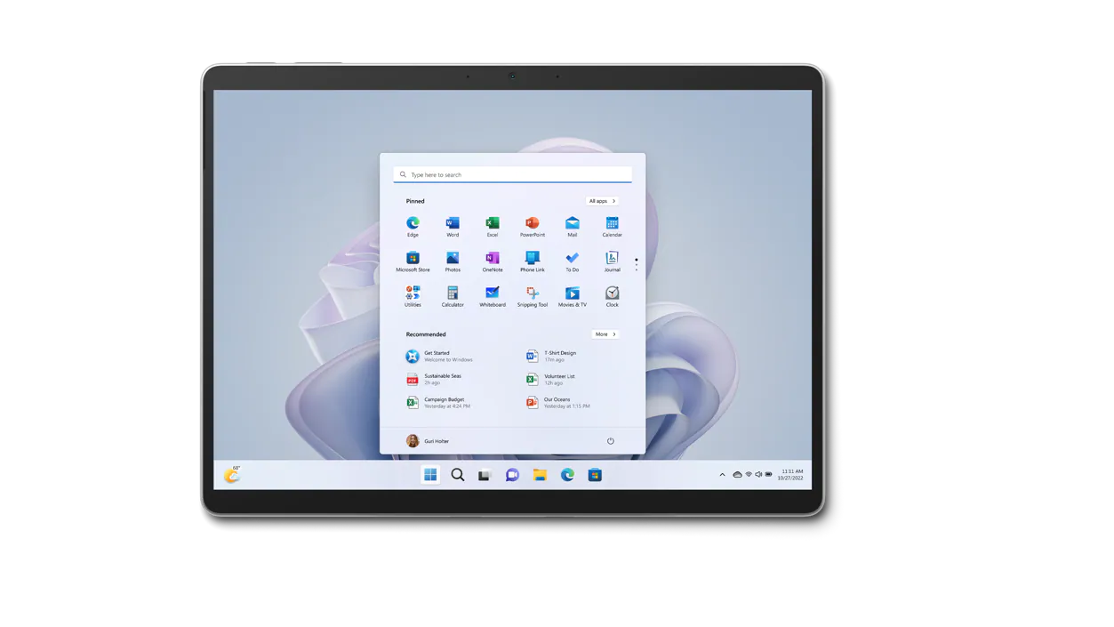 Microsoft S8N-00011, Surface Pro 9, 13” PixelSense Screen, Intel i7-1255U, 16GB DDR5 RAM, 512GB NVMe SSD, Wireless AX+Bluetooth, Windows 10 Pro, Platinum