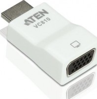 Aten VC810-AT, HDMI to VGA Converter, 1 x HDMI Type A Male, 1 x HDB-15 Female, white, 1 Years Warranty