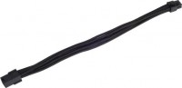 SilverStone SST-PP07-IDE6B, PP07 6-Pin PCIE Sleeved Power Cable Extension, Black