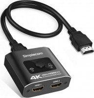 Simplecom CM302, Bi-Directional 2 Way HDMI Switch Selector, 4K,