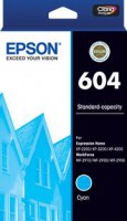 Epson C13T10G292, 604 Cyan Ink Cart, Yield 150 Pages