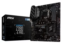 MSI INTEL Z390 SOCKET 1151 ATX GAMING MOTHERBOARD TURBO M.2 EXTENDED HEATSINK 4XDDR4 2XPCIE M.2 VGA DVI HDMI GB LAN 3 YEARS WARRANTY Z390-A PRO MSI INTEL Z390 SOCKET 1151 ATX GAMING MOTHERBOARD TURBO M.2 EXTENDED HEATSINK 4XDDR4 2XPCIE M.2 VGA DVI HDMI GB LAN 3 YEARS WARRANTY Z390-A PRO