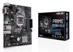 Asus PRIME H310M-K R2.0, Intel LGA-1151 mATX motherboard, DDR4 2666MHz, 4 x SATA 6Gbps, 4 x USB 3.1 Gen 1, 6 x USB 2.0/1.1 port(s), 1 x PCIe 3.0/2.0 x16 (x16 mode, gray), 2 x PCIe 2.0 x1, Realtek® Asus PRIME H310M-K R2.0, Intel LGA-1151 mATX motherboard, DDR4 2666MHz, 4 x SATA 6Gbps, 4 x USB 3.1 Gen 1, 6 x USB 2.0/1.1 port(s), 1 x PCIe 3.0/2.0 x16 (x16 mode, gray), 2 x PCIe 2.0 x1, Realtek®