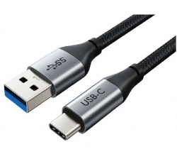 Astrotek CBAT-USB31CM30AM-3, USB-C to USB-A Charger Cable, Male to Male, Cable Length: 3m, Black,