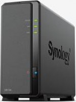 Synology DS124, DiskStation, 1 Bay Tower, Realtek RTD1619B, 1GB DDR4 RAM, 1x3.5"/2.5" SATA HDD/SSD, 1xGbE LAN, 2xUSB3.2, Diskless, 
