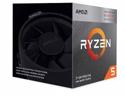 AMD Ryzen 5 3400G 4 Core Socket AM4 3.7GHz CPU Processor + Wraith Spire Cooler, 4 Core (8 Threads), 3.7GHz Base, 4.2GHz Boost - Socket: AM4 - PCIe 3.0 x8 - Total L2 Cache: 2MB, Total L3 Cache: 4MB, Ra AMD Ryzen 5 3400G 4 Core Socket AM4 3.7GHz CPU Processor + Wraith Spire Cooler, 4 Core (8 Threads), 3.7GHz Base, 4.2GHz Boost - Socket: AM4 - PCIe 3.0 x8 - Total L2 Cache: 2MB, Total L3 Cache: 4MB, Ra