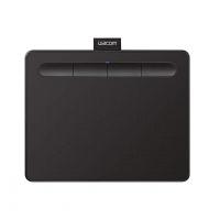 Wacom CTL-6100WL/K0-C, Intuos Medium with Bluetooth, Black, 216 x 135mm Active Area, 4,096 Pressure Sensitivity Levels, Battery-Free Wacom 4K Pen, 7mm Reading Height, Bluetooth Technology, Electro-Magnetic Resonance Technology, 8.8mm Thin, Integrated Pen Nib Storage, Built-in Pen Tray, 4x ExpressKeys, 1.5m USB to Micro-USB Cable (L Shape Plug), 15x Included Nibs (5x Standard, 5x Felt, 5x Flex), 1 Year