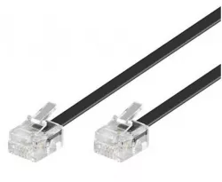 Astrotek T205-64-BLK-2, Telephone extension cable 6p4c Plug/Plug ,with 2xRJ11 6P4c Plugs, Black PVC Jacket.-RoHS, 1 Year Astrotek T205-64-BLK-2, Telephone extension cable 6p4c Plug/Plug ,with 2xRJ11 6P4c Plugs, Black PVC Jacket.-RoHS, 1 Year